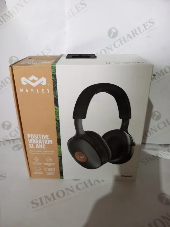 BOXED MARLEY POSITIVE VIBATION XL ANC BLUETOOTH HEADPHONES EM-JH151-SB