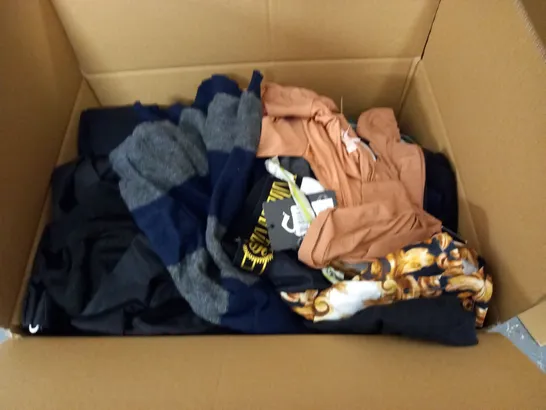 LARGE QUANTITY OF ASSORTED CLOTHING ITEMS TO INCLUDE FRANK USHER, CLUB OF LONDON AND BOOHOO