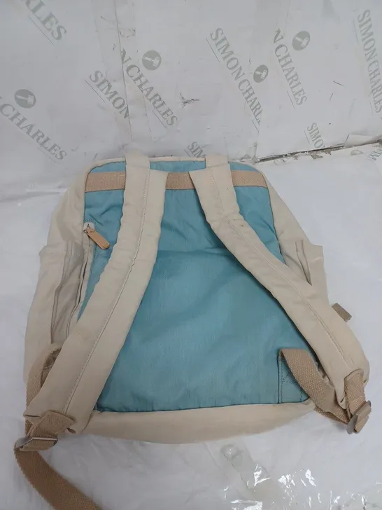 SEVENTEEN LONDON CREAM AND BLUE BACKPACK