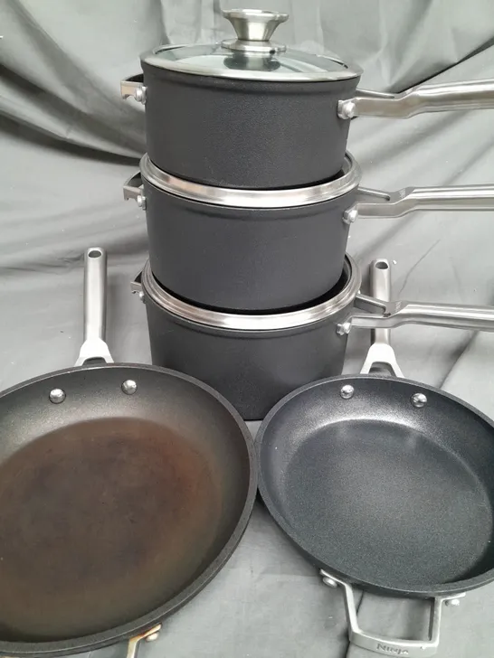 BOXED NINJA STACKABLE 5 PIECE COOKWARE SET C5500UK