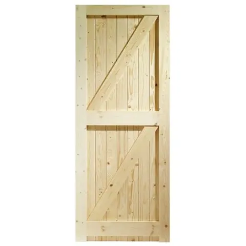 BOXED EXTERNAL PINE LEDGED & BRACED GATE