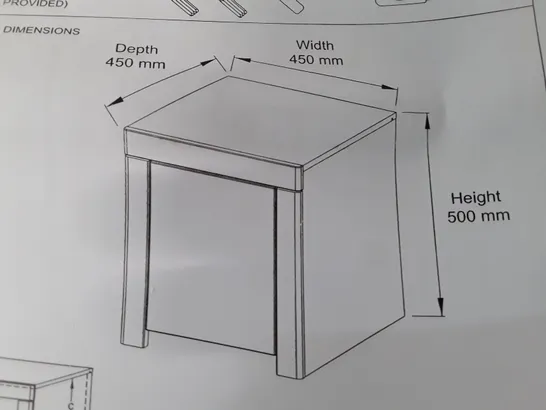 BOXED ATLANTIC LAMP TABLE 