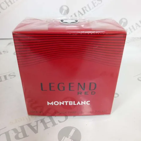 BOXED AND SEALED LEGEND RED MONTBLANC EAU DE PARFUM 50ML