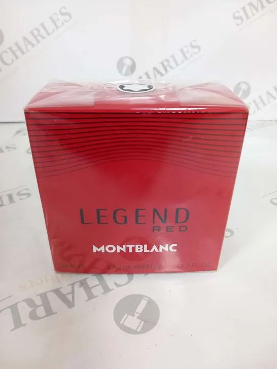 BOXED AND SEALED LEGEND RED MONTBLANC EAU DE PARFUM 50ML