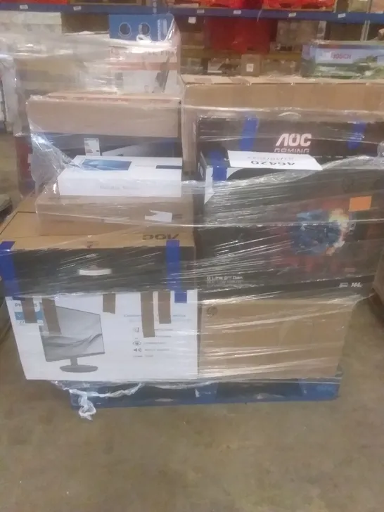 PALLET OF APPROXIMATELY 27 ASSORTED MONITORS INCLUDING 