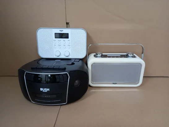 BOX OF APPROX 5 ASSORTED BUSH ITEMS TO INCLUDE - FM RADIO , BOOMBOX , DAB/FM RADIO WITH BLUETOOTH ETC