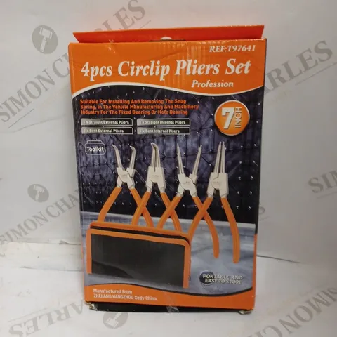 T97641 4 PIECE CIRCLIP PLIERS SET - 7"