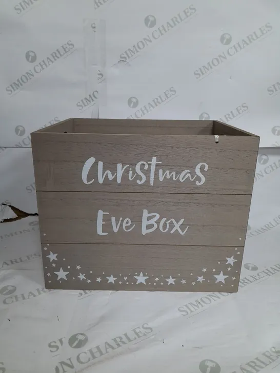 BOXED SET OF 2 BRAND NEW CHRISTMAS EVE WOODEN BOX 