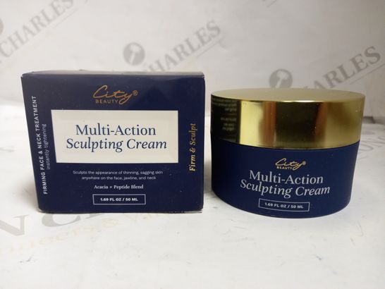 CITY BEAUTY MULTI-ACTION SCULPTING CREAM FIRMING FACE & NECK TREATMENT 50ML