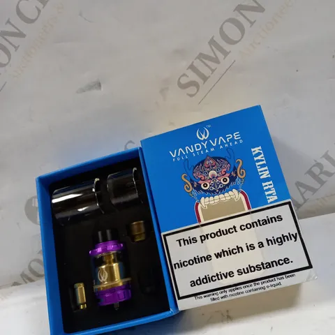 VANDY VAPE FULL STEAM AHEAD  KYLIN RTA - GOLD/PURPLE 