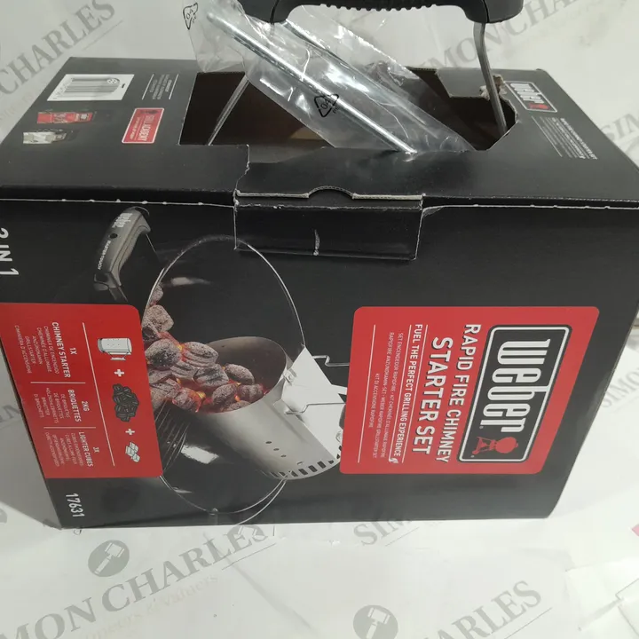 WEBER RAPID FIRE CHIMNEY STARTER KIT 4579671Simon Charles Auctioneers