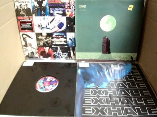 LOT OF APPROXIMATELY 12 VINYL RECORDS, TO INCLUDE U2, MIKE OLDFIELD, AMELIE LENS, ETC