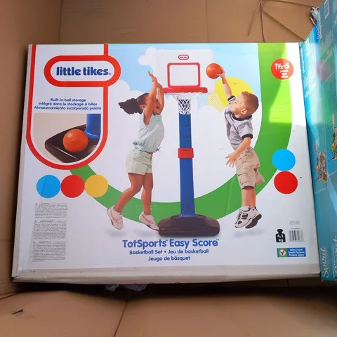 BRAND NEW BOXED LITTLE TIKES TOTSPORTW EASY SCORE BASKETBALL SET