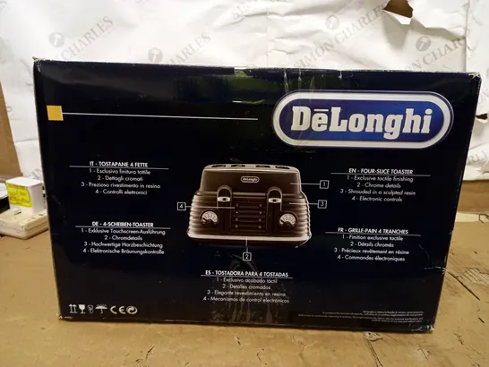 DE'LONGHI SCOLPITO 4 SLOT TOASTER