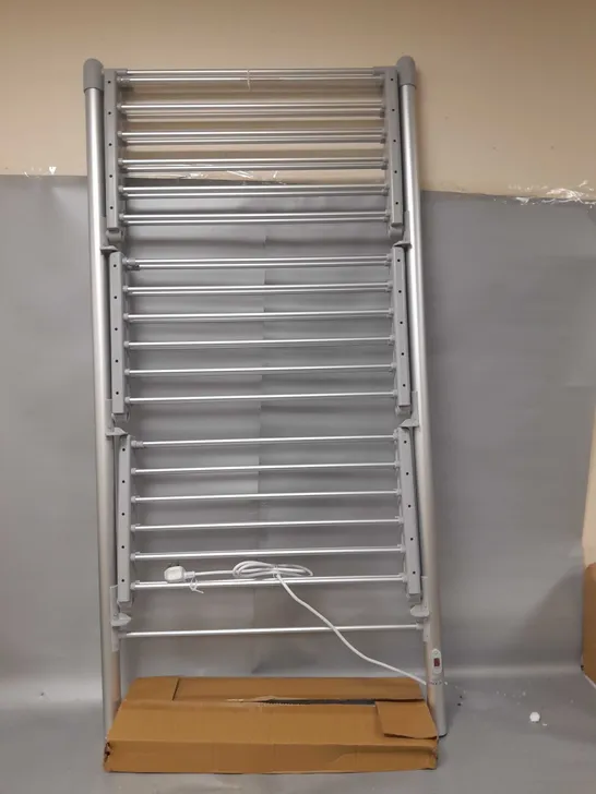 BOXED ORGANISED OPTIONS 3 TIER HEATED AIRER WITH 21M DRYING SPACE - COLLECTION ONLY