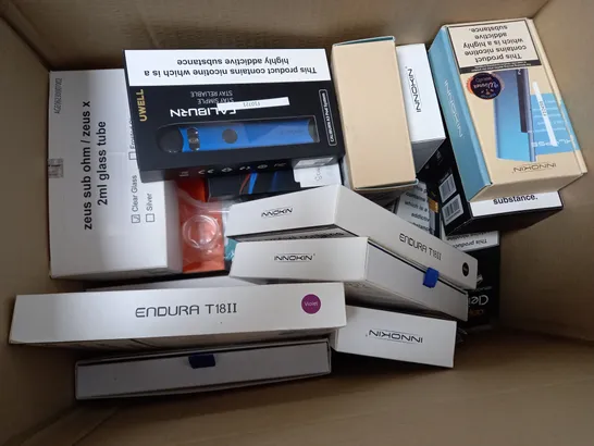 BOX OF APPROXIMATELY 20 ASSORTED E-CIGARETTES