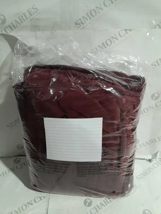 BOXED COZEE HOME HEATED THROW IN PLUM 