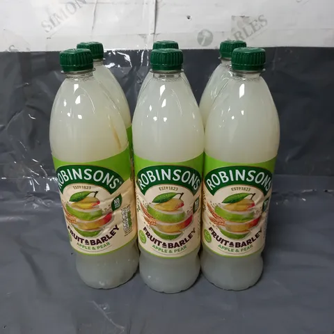 ROBINSONS X6 FRUIT & BARLEY CORDIAL APPLE & PEAR 1L - COLLECTION ONLY