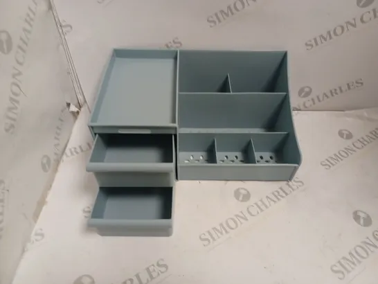 TEAL PLACTIC STORAGE DRAWERS