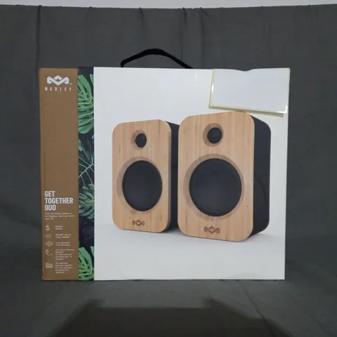 BOXED HOUSE OF MARLEY GET TOGETHER DUO TRUE WIRELESS SPEAKERS EM-JA019-SBB