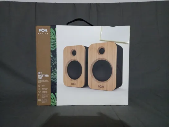 BOXED HOUSE OF MARLEY GET TOGETHER DUO TRUE WIRELESS SPEAKERS EM-JA019-SBB