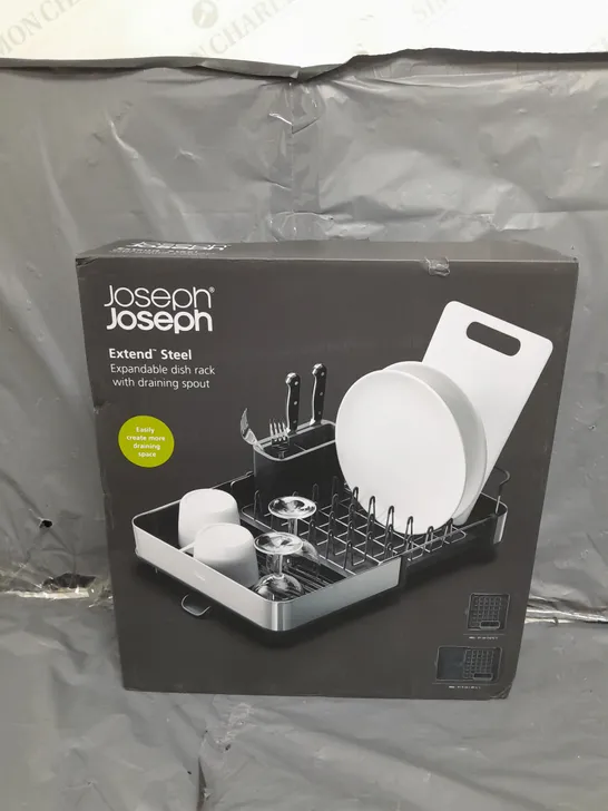 BOXED AND SEALED DISH DRAINER JOSEPH JOSEPH EXTEND STEEL GREY