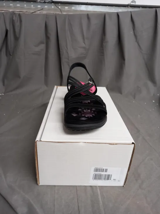 BOXED SKECHERS VEGAN OPEN TOE SANDALS SIZE 7