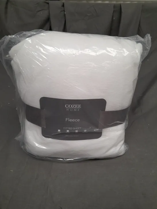 BAGGED COZEE HOME FLEECE FITTED SHEET SIZE SUPERKING