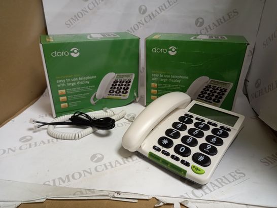 LOT OF APPROXIMATELY 6 DORO EASY TO USE TELEPHONES