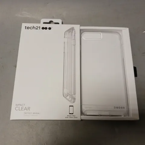 BOX OF APPROXIMATELY 60 TECH21 IMPACT CLEAR IPHONE 7 PLUS 