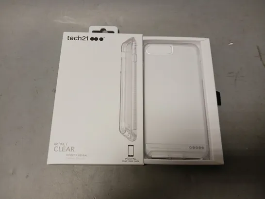 BOX OF APPROXIMATELY 60 TECH21 IMPACT CLEAR IPHONE 7 PLUS 