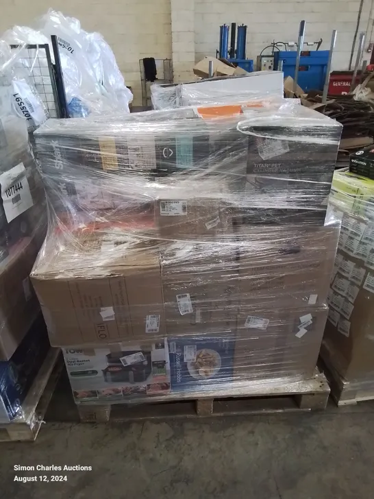 PALLET OF APPROXIMATELY 22 UNPROCESSED RAW RETURN HOUSEHOLD AND ELECTRICAL GOODS TO INCLUDE;