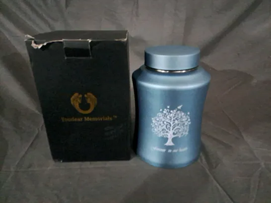 BOXED YOUDEAR MEMORIALS STAINLESS STEEL URN