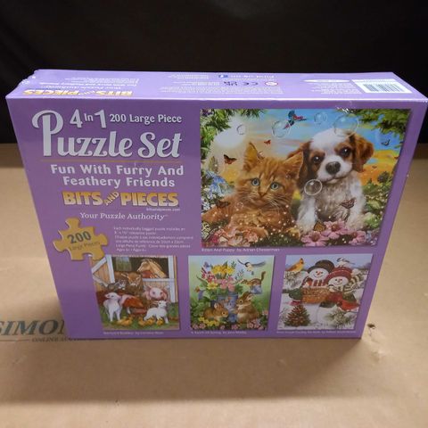 SEALED 200 LARGE PIECES 4IN1 JIGSAW