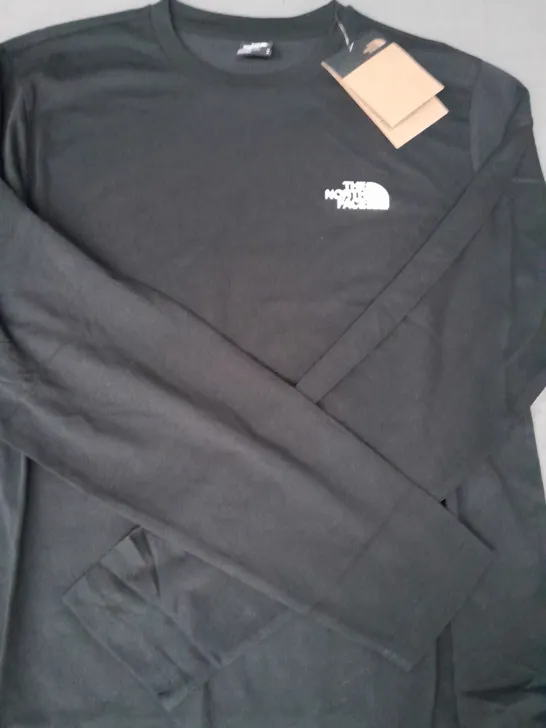 THE NORTH FACE LONG SLEEVE CREW NECK TOP IN BLACK SIZE MEDIUM