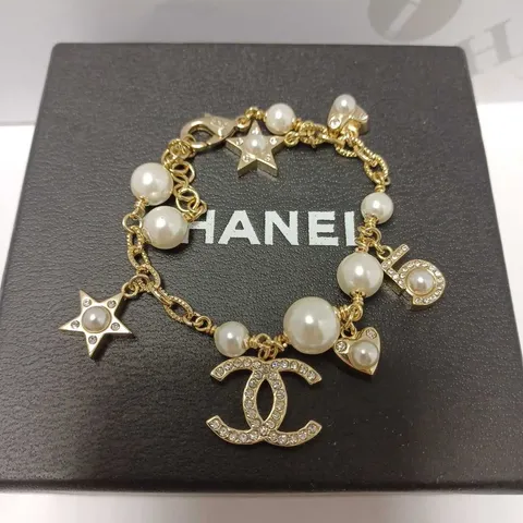 CHANEL PEARL CHARM BRACELET 