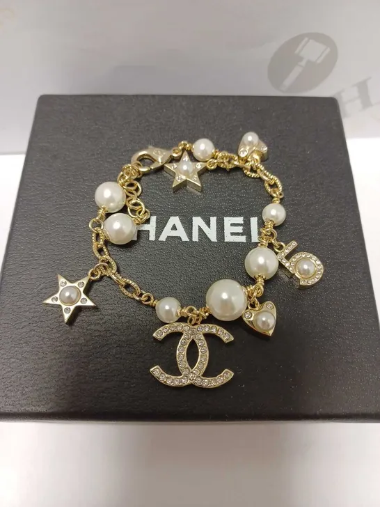 CHANEL PEARL CHARM BRACELET 