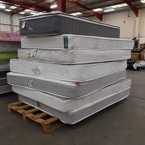 PALLET OF APPROXIMATELY 7X MATTRESS OF VARIOUS SIZES AND BRANDS 