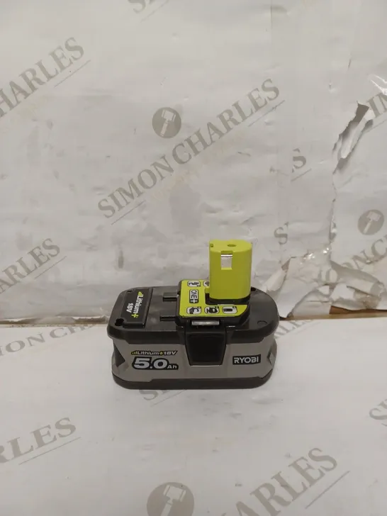 RYOBI RB18L50 ONE+ LITHIUM+ 5.0AH BATTERY