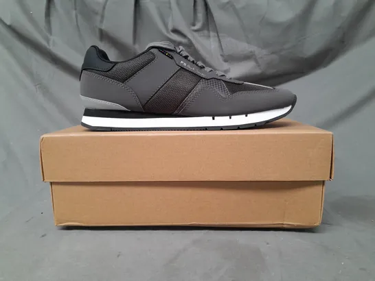 BOXED PAIR OF PAUL SMITH SHOES IN GREY UK SIZE 9