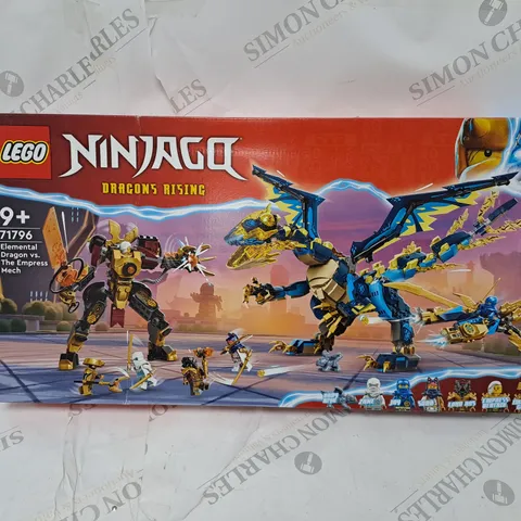 BOXED LEGO NINJAGO DRAGONS RISING ELEMENTAL DRAGON VS THE EMPRESS MECH - 71796