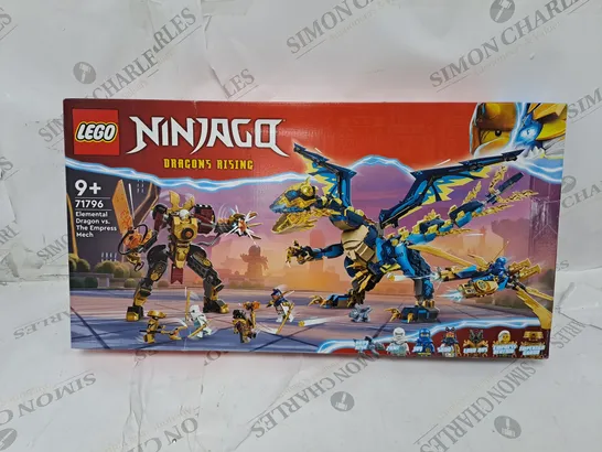 BOXED LEGO NINJAGO DRAGONS RISING ELEMENTAL DRAGON VS THE EMPRESS MECH - 71796 RRP £69.99