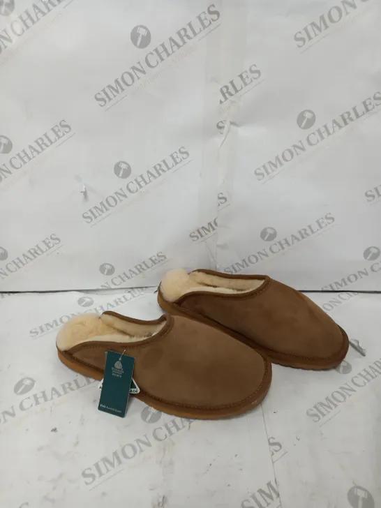 EMU AUSTRALIA MEN ESPRENCE SLIPPER - CHESTNUT SIZE 8 - BOXED 