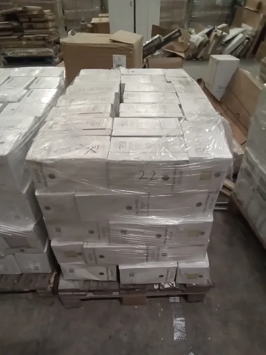 PALLET OF APPROXIMATELY 90 PACKS OF 44 BRAND NEW ASTUCE MAT JAUNE ANIS 3/PL 15×15CM TILES- EACH PACK COVERS APPROXIMATELY 1M² (TOTAL APPROX. 90 SQ.METRES)