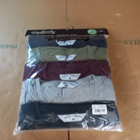 TOKYO LAUNDRY 5-PACK OF T-SHIRT - L