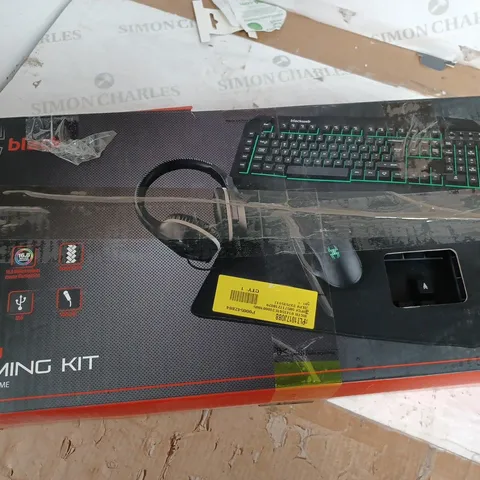 BLACKWEB 4 IN 1 GAMING KIT - KEYBOARD, MOUSE, HEADSET AND MOUSEMAT