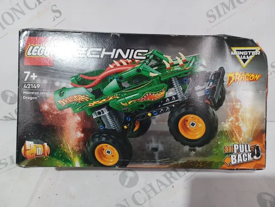 BOXED LEGO TECHNIC 2-IN-1 MONSTER JAM DRAGON - 42149