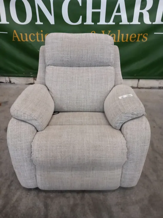 DESIGNER G PLAN KINGSBURY BEACH OATMEAL ELECTRIC RECLINING ARM CHAIR