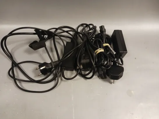 LOT OF 3 ASSORTED POWER CABLES FOR VARIOUS APPLIANCES TO INCLUDE LAPTOPS