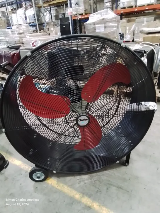 LARGE INDUSTRIAL CLARKE HEAVY DUTY FLOOR FAN